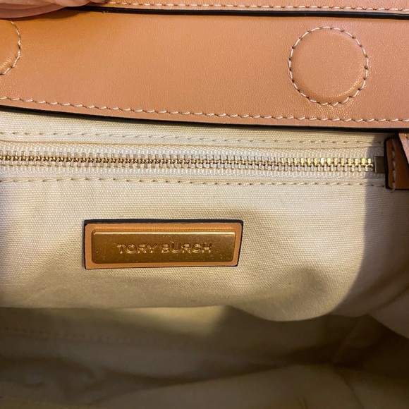 Tory Burch Half Moon Balloon Striped Satchel - Picture 11 of 14